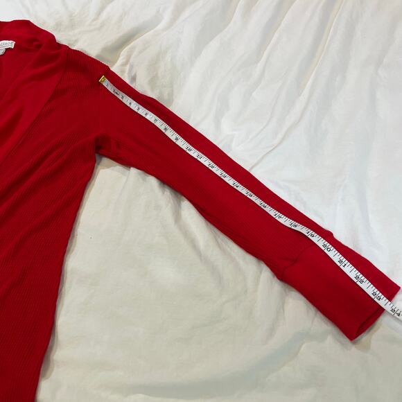 PJ Salvage Textured Essentials Robe Red size M - Picture 10 of 13